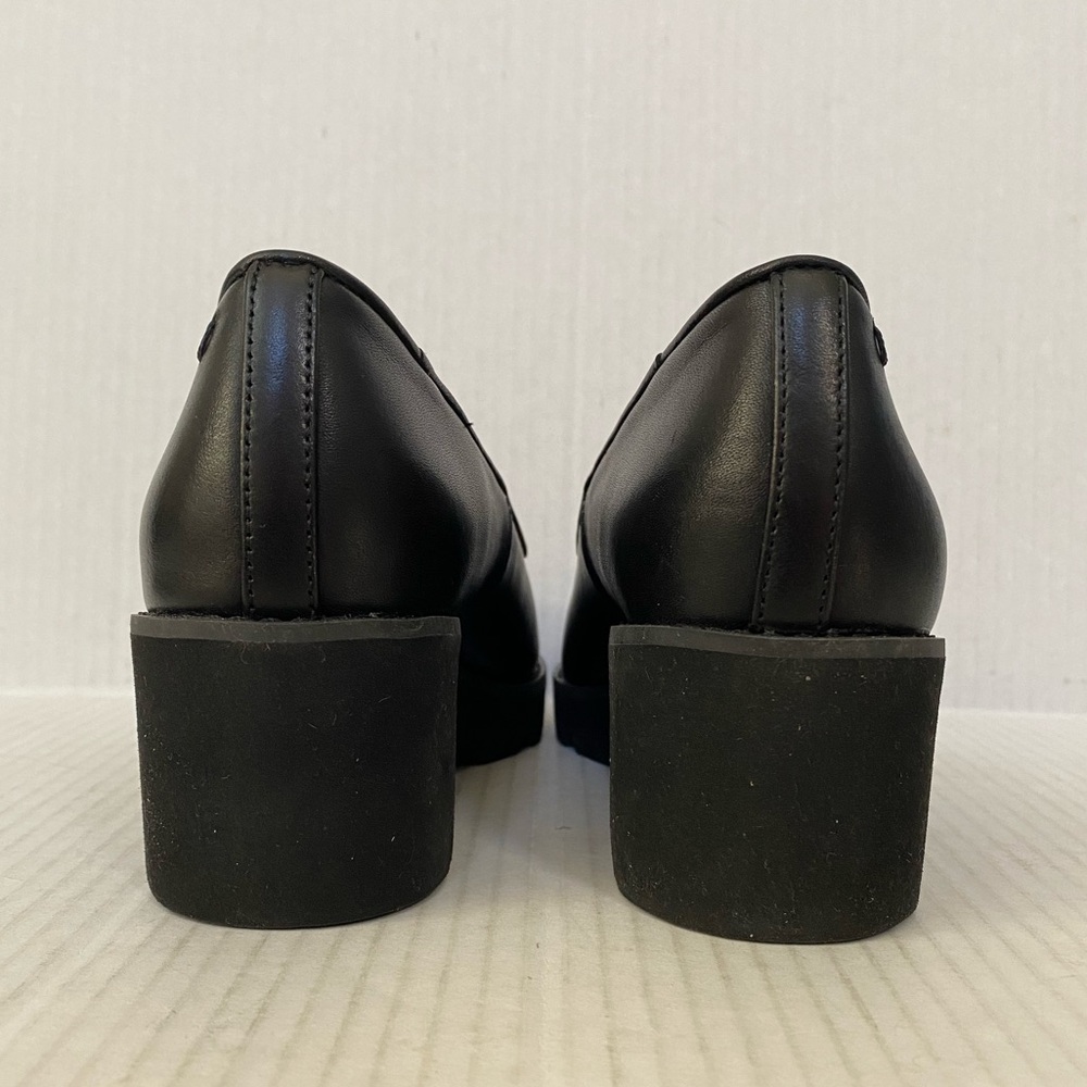 Vionic Black Leather Wedge Loafers - image 5